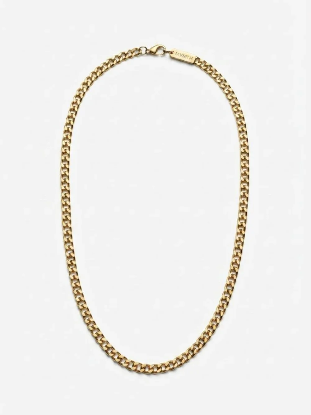 MVMT Gold-Tone Curb Chain Necklace with Original Box